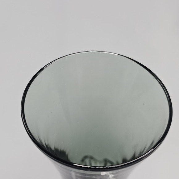 Vintage Empoli Italian Smoke Grey Decanter & Cordial Glasses Set 5 Twisted Foot - Picture 6 of 16